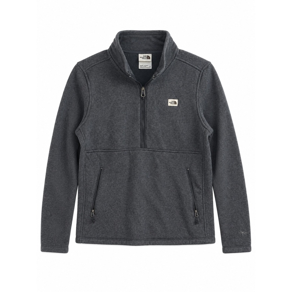 The North Face Women's Medium Gray Fleece 1/4 Zip Pullover Jacket Hiking Outdoor